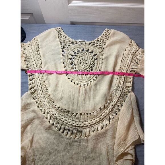 Paradise Crochet Cream boho beach cover-up - Picture 4 of 5